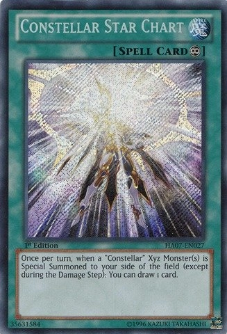 Konami Constellar Star Chart HA07-EN027 - Hidden Arsenal 7: Knight of Stars 1st Edition Secret Rare