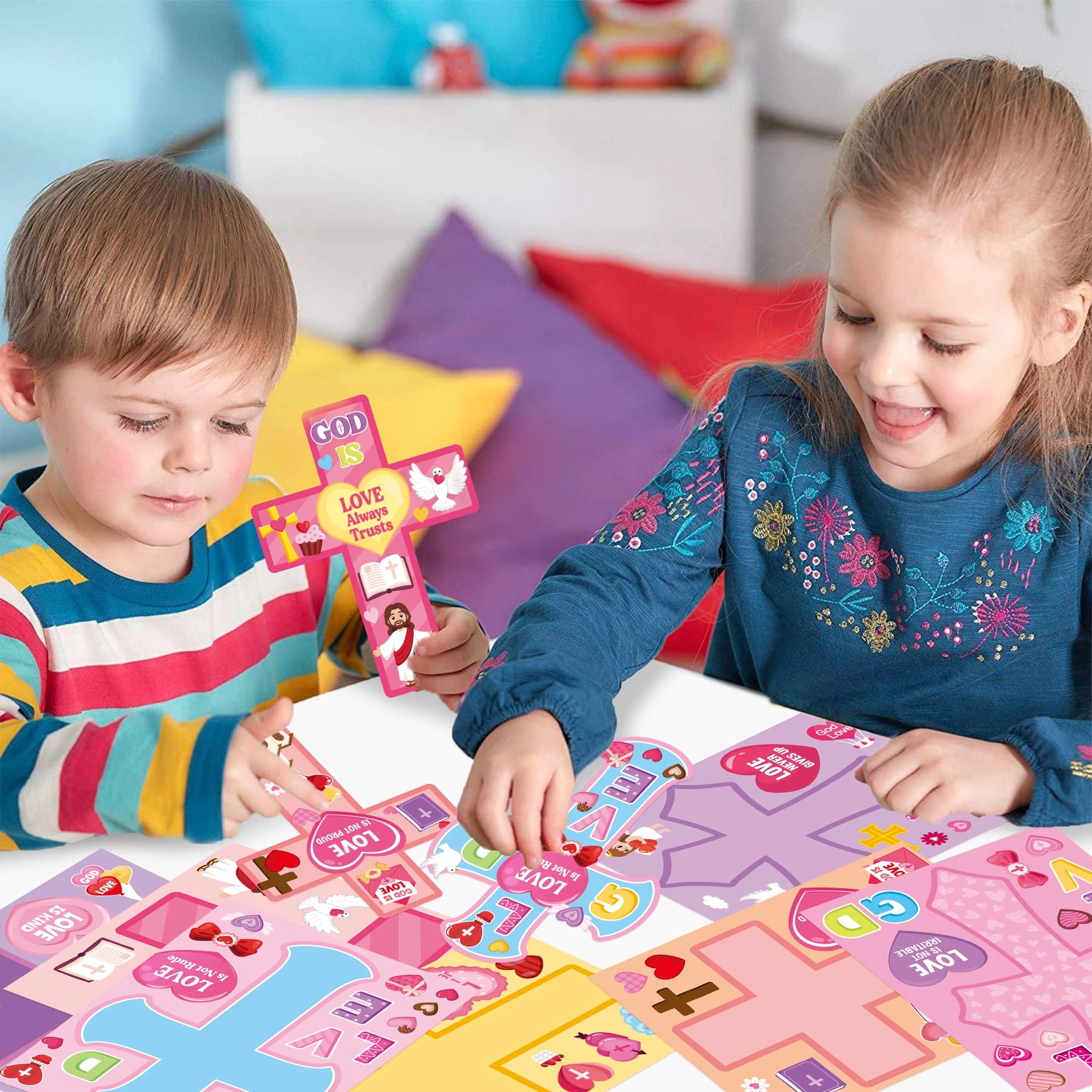 Valentines Sticker Book 40 pcs