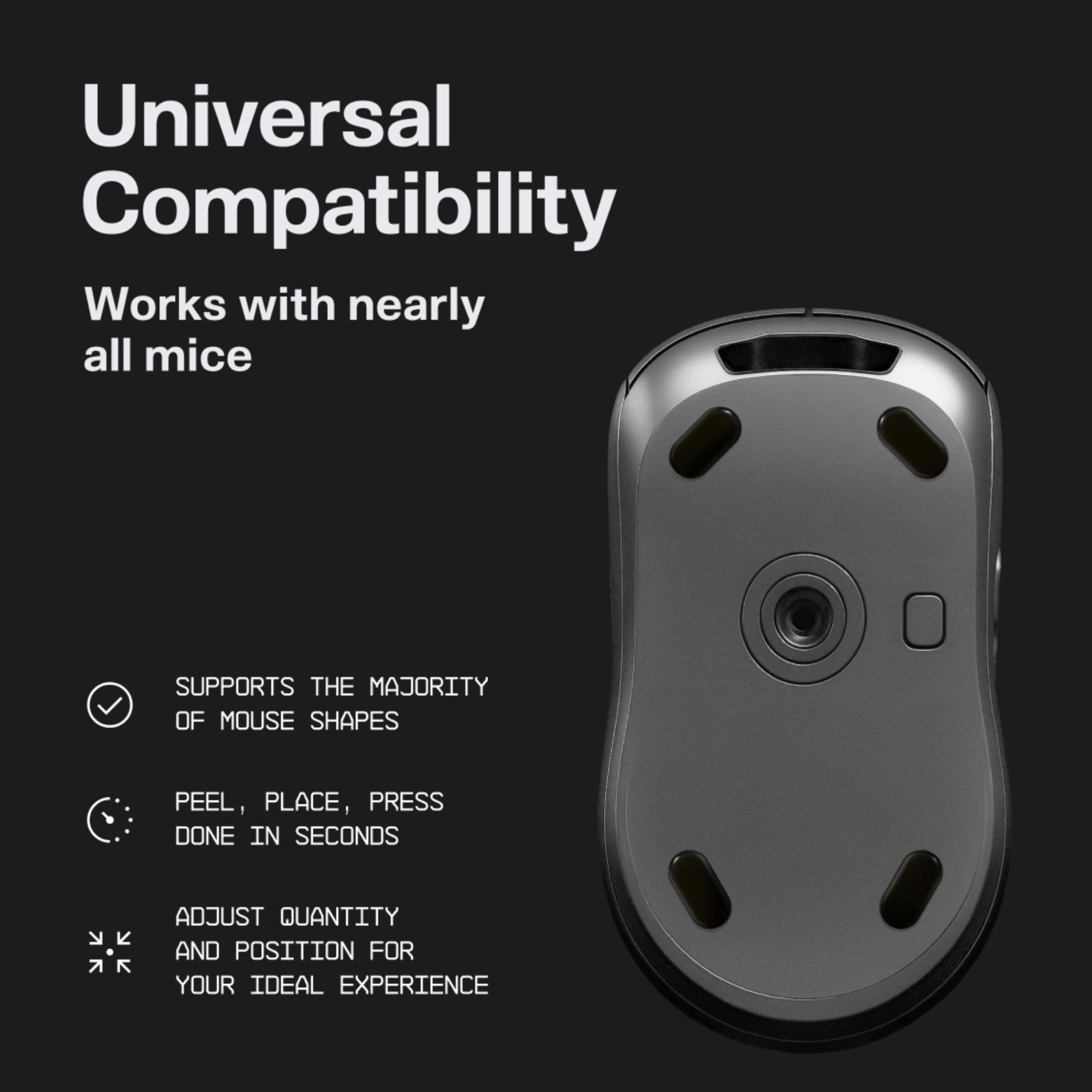 Mouse Skates - PTFE UHMW-PE Silent