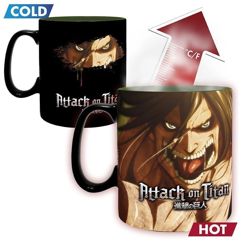ABYstyle Attack On Titan Season 3 Titan Eren Heat Change Mug - 460 ml