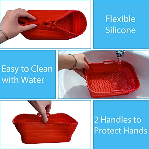 Air Fryer Silicone Liners - 2 Pack