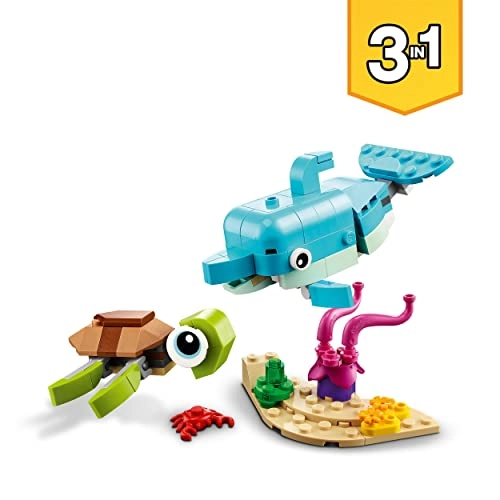 Creator 3in1 Dolphin and Turtle (31128) - Ages 6+