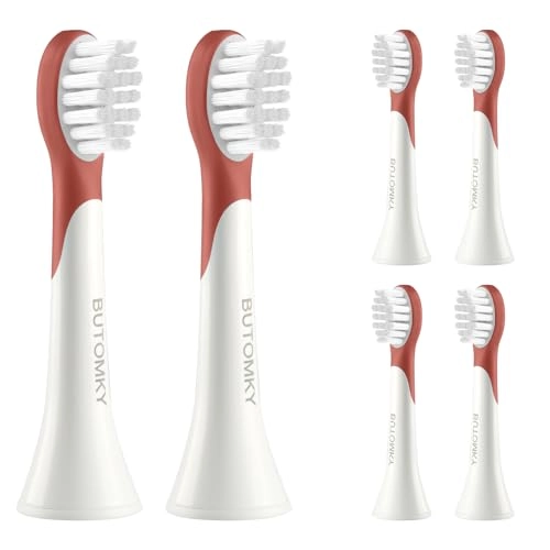 Kids Toothbrush Heads - 6 Pack Soft Electric Replacement Brush Child 3-7