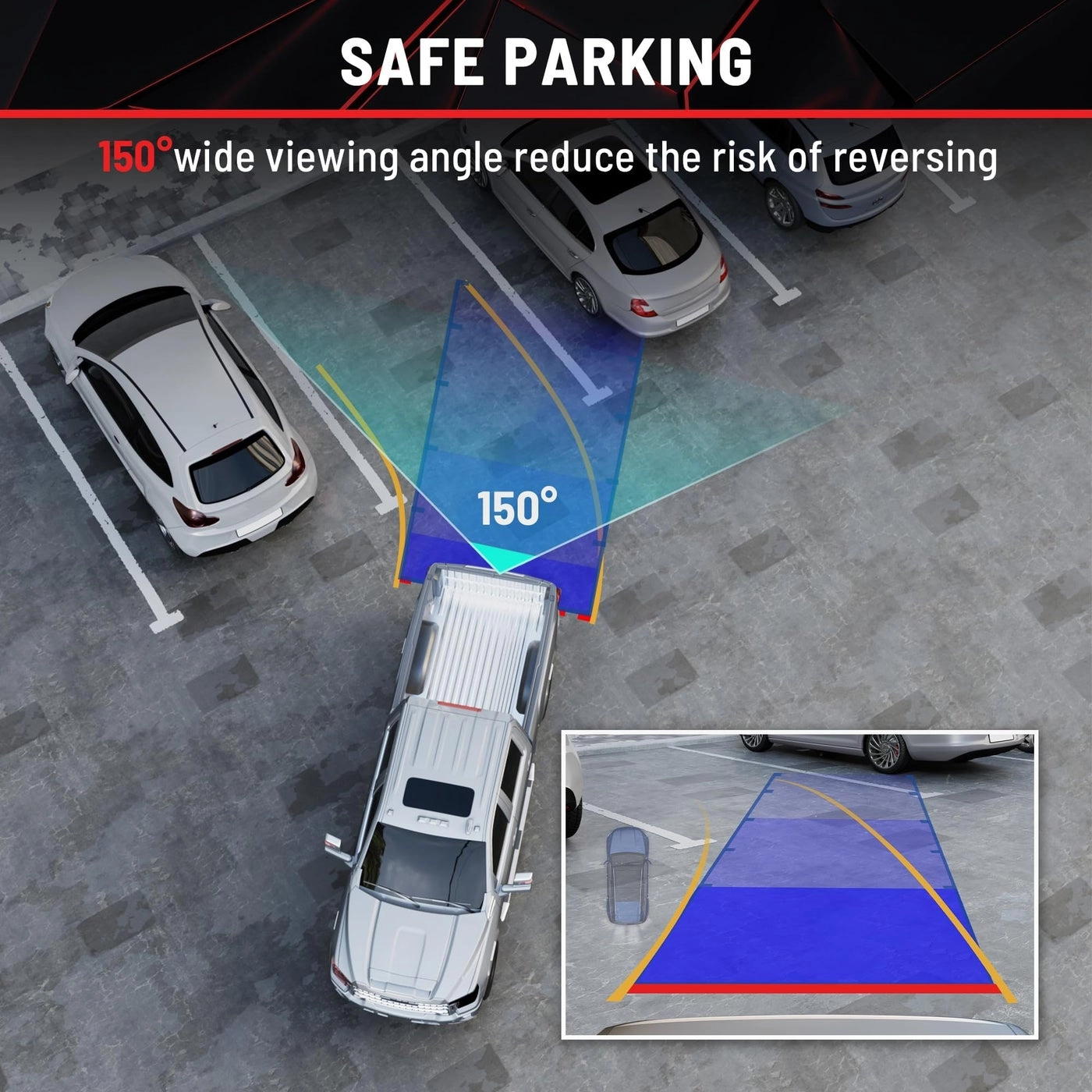 Tailgate Handle Reverse Backup Camera - RCA 600 TV Line