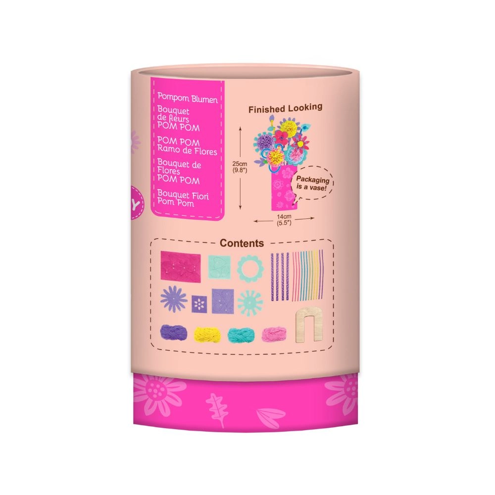 Pom Pom Flowers Bouquet - Craft Kit 6 years & above