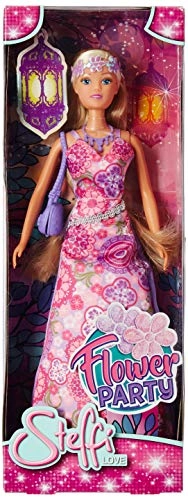 Steffi Love Flower Party Fashion Doll - 29cm Pink Ages 3+
