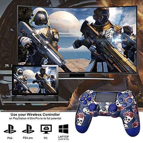 Game Controller + Remote Control - Blue and Red P-4