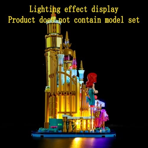 LED Light Set - Plastic Metal Ariel's Mini Castle for LEGO Ariel's Mini Castle 40708
