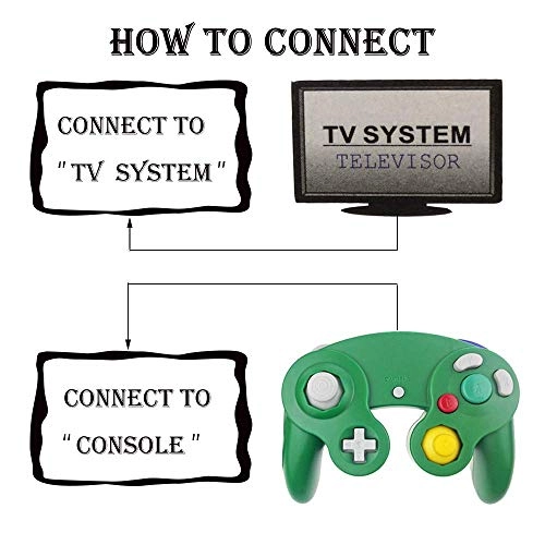 Gamecube Controller - Orange and Green Pack