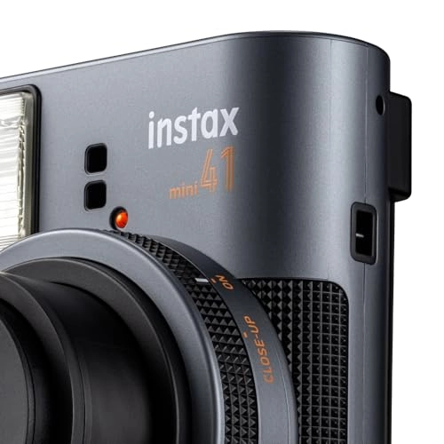 Instax Mini 41 + Instax Mini Instant Film - 20 Sheets + Photo Album - 64 Pockets + Microfiber Cleaning Cloth