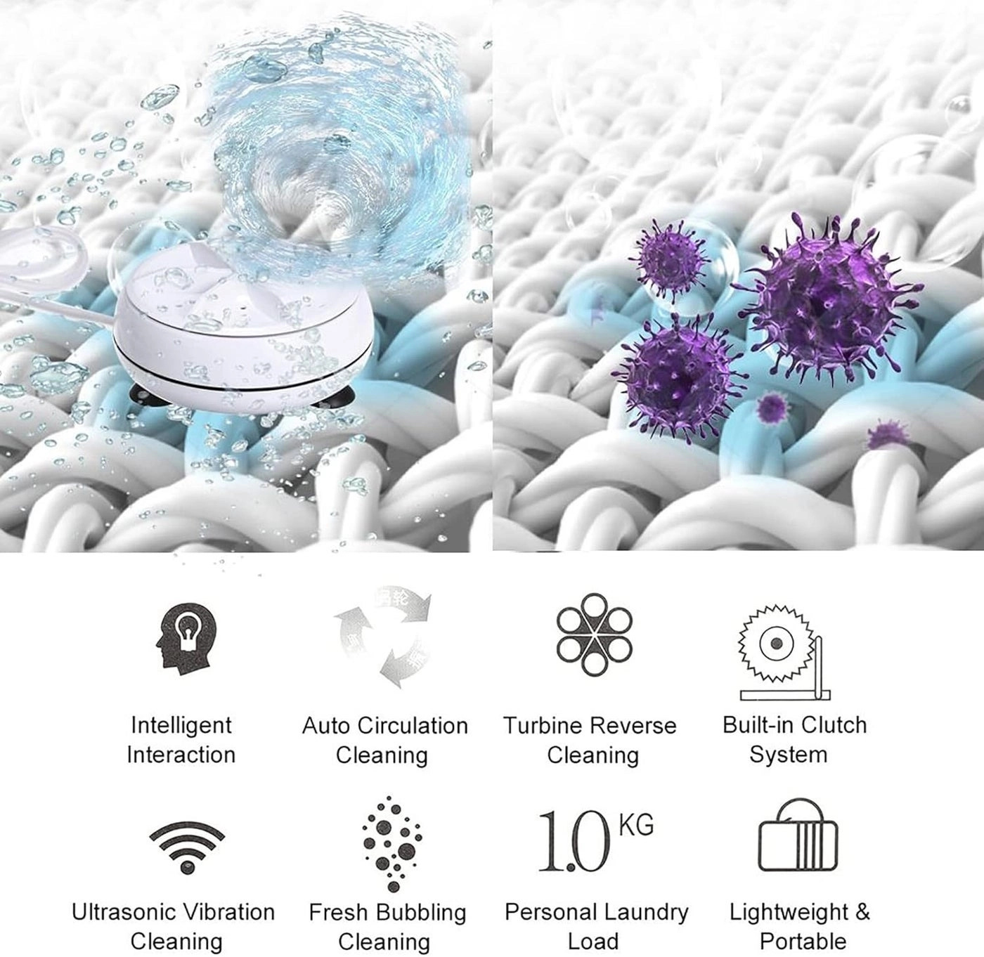 Ultrasonic Turbo Washing Machine