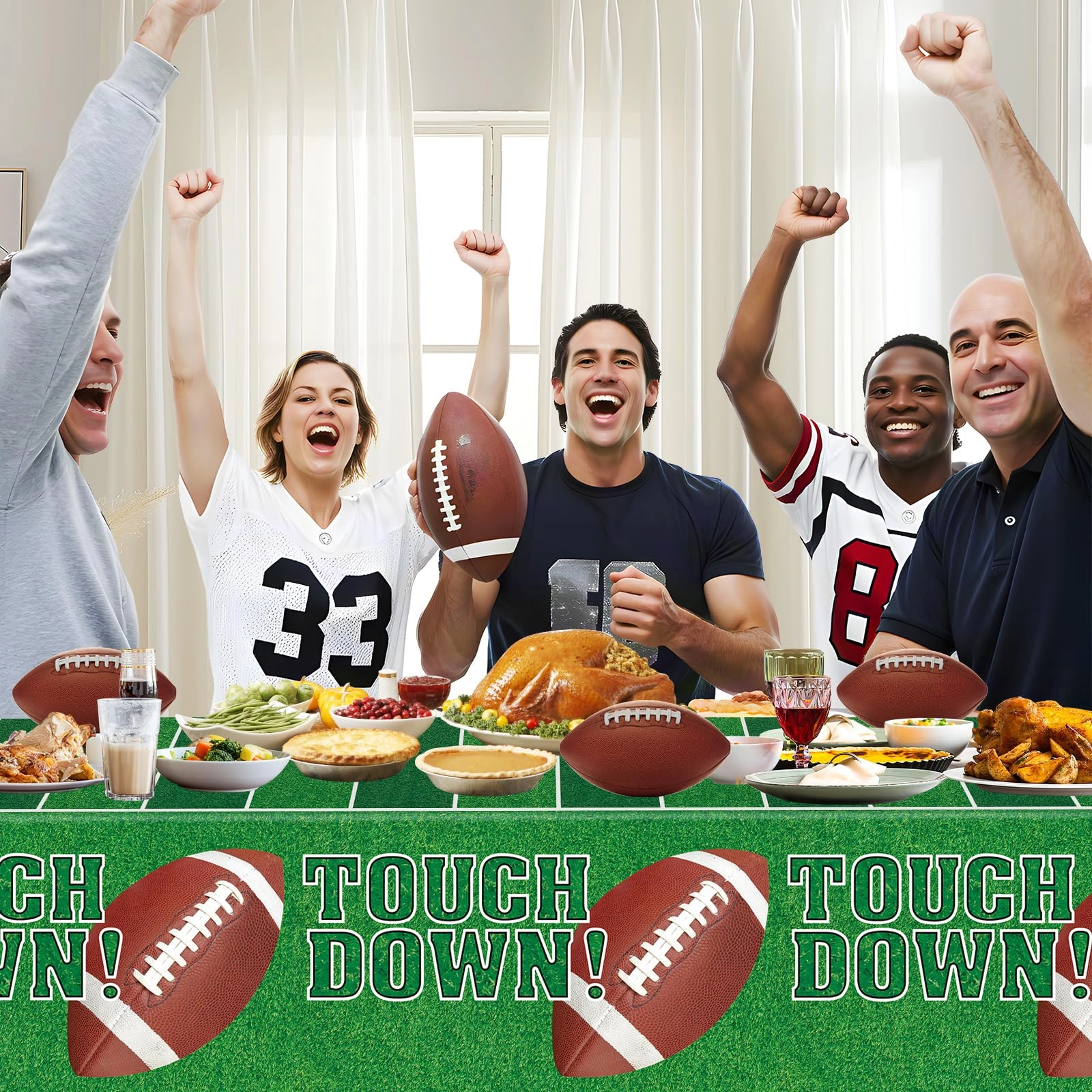 Football Tablecloth - 2.0 Count Football