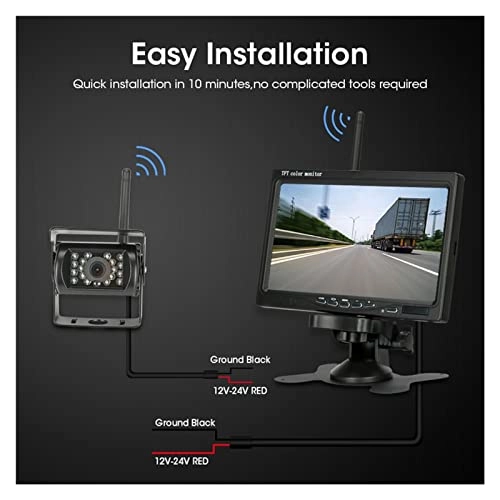 Car Monitor - 7 Inch Wireless + Reverse Camera - Night Vision 420 TVL