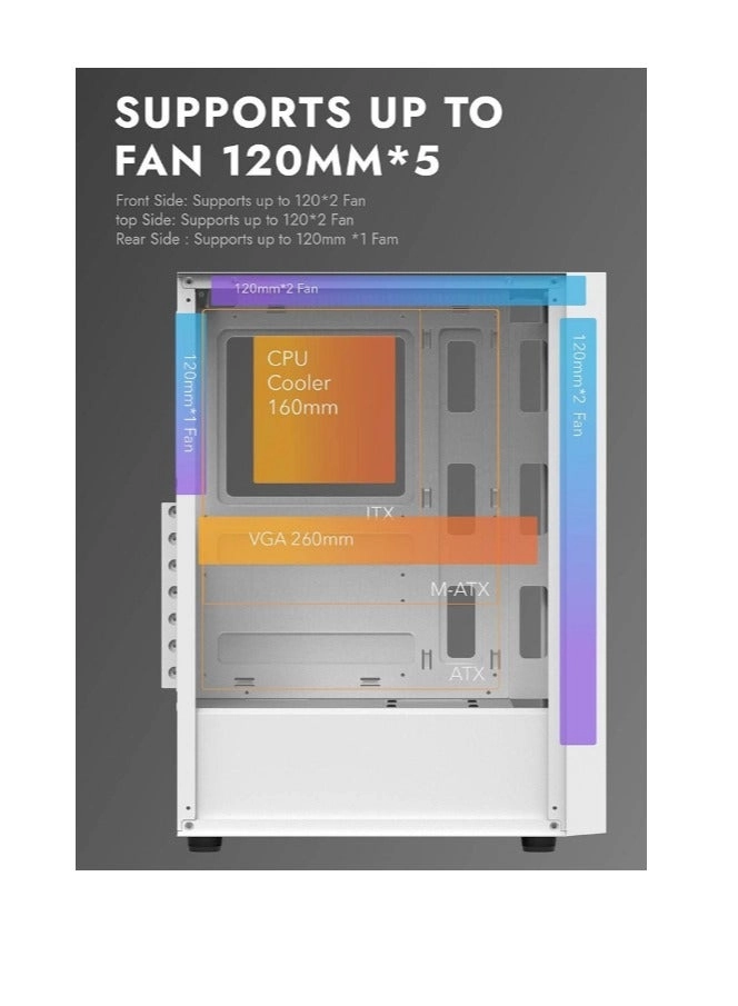 DB330M - Tempered Glass Side Panel Mid Tower