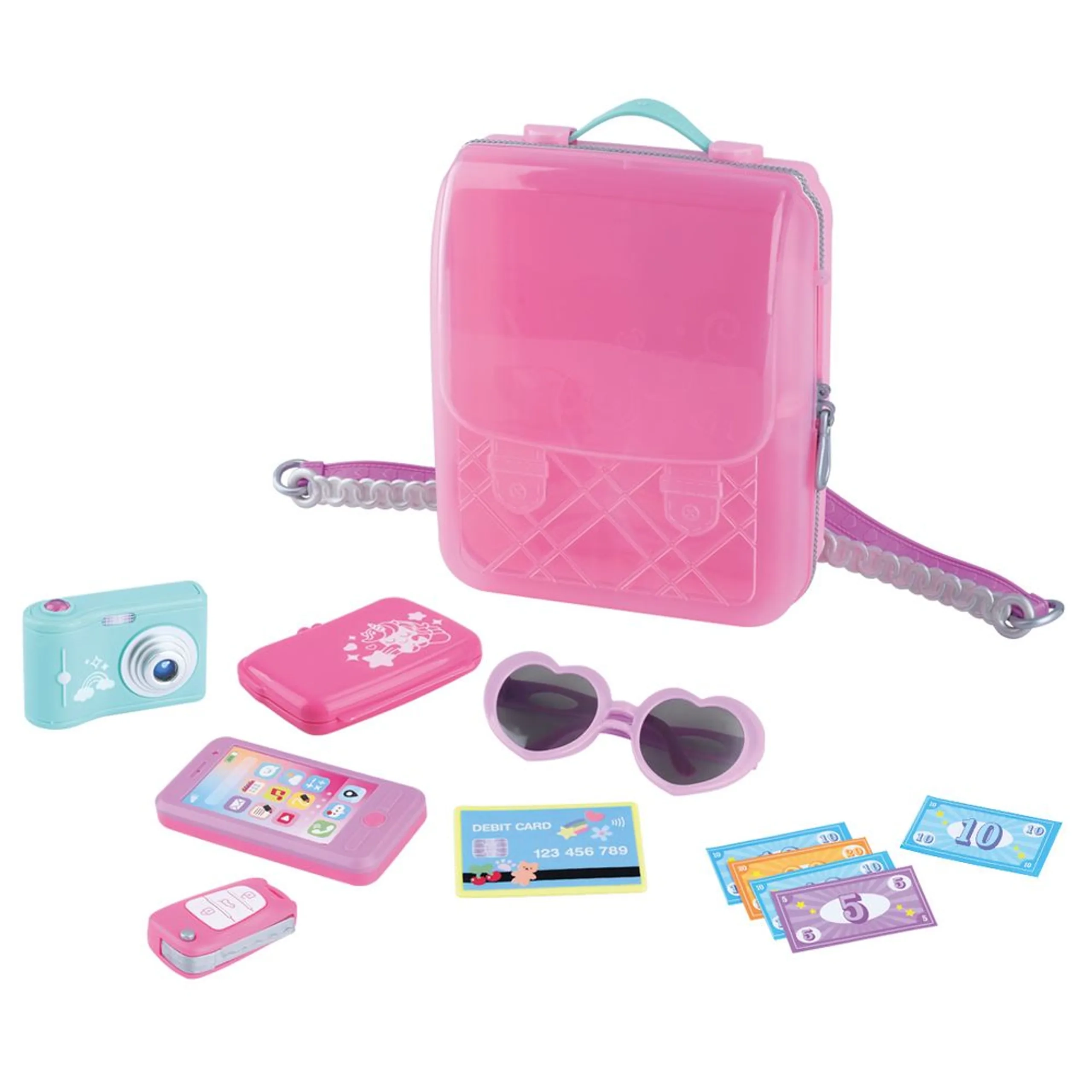 Travel Backpack Pretend Playset - 12 pcs (2169971-60763_PL)