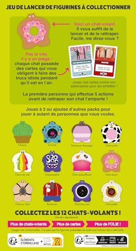 Cats - Flys - Card Game - Pack of 2 (French)