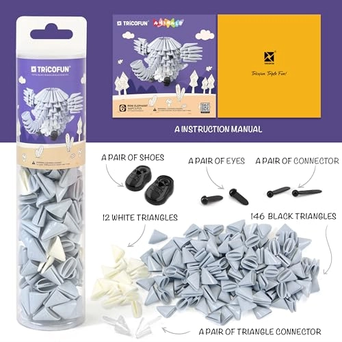 3D Animal Blocks Kit - 6 years and up 166 pieces