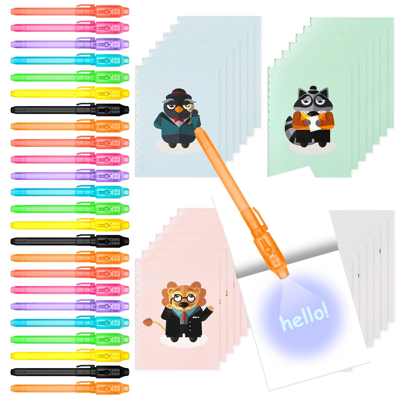 OFFCUP Invisible Ink Pen - Multi-colored Set