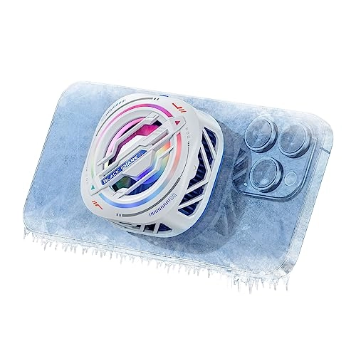 Black Shark Magnetic Cell Phone Cooler - RGB Portable Lightweight