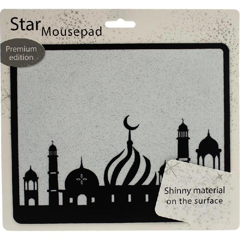E-Century Star Microfiber/Rubber Mouse Pad - 22x18 cm