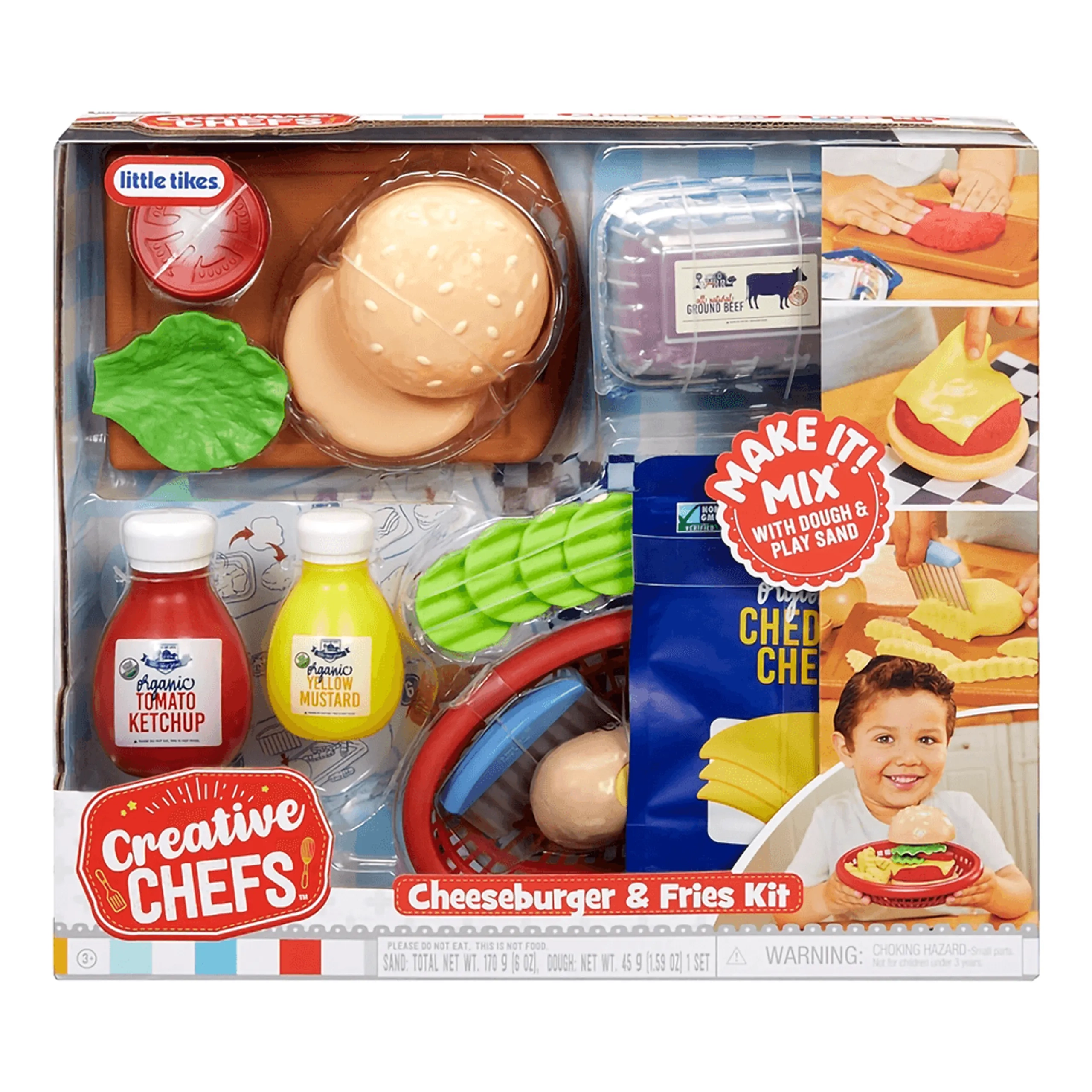Little Tikes Creative Chefs Cheeseburger & Fries Kit - 22 Pcs (816-LIT_643194)