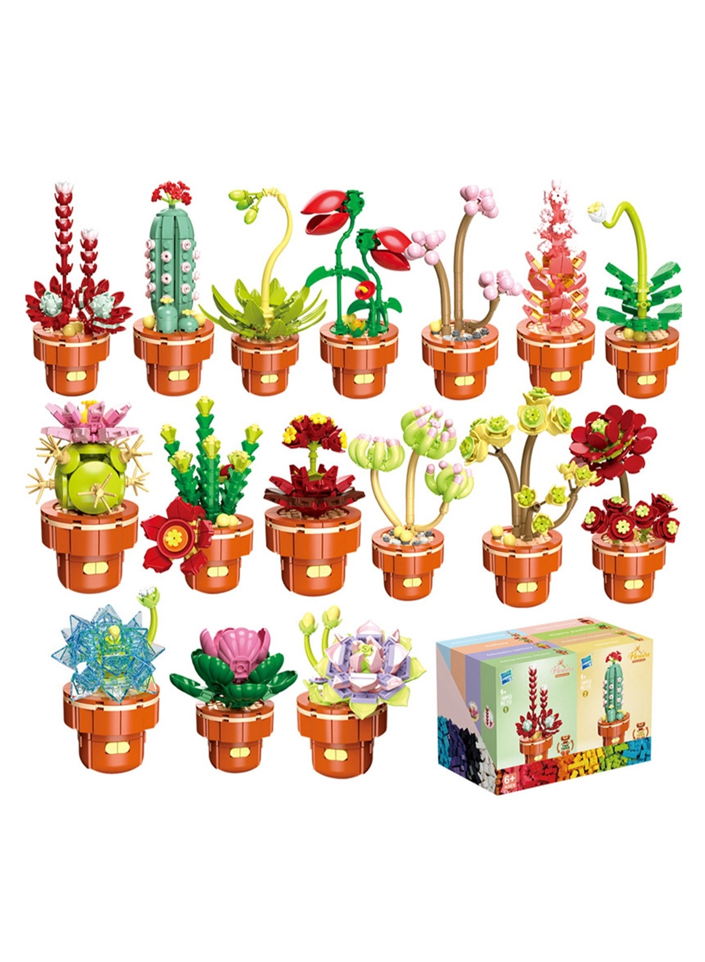 Mini Flower Pot - Black Prince 165pcs