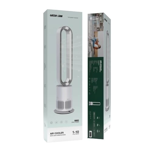 Air Cooler With Air Purification - 80° Body Sway Sensitive Touch Keys Remote Control