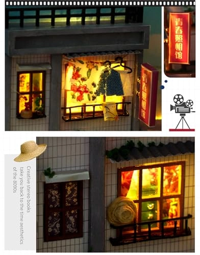 Book Nook Miniature Kit - Old Time Lane 60 scale