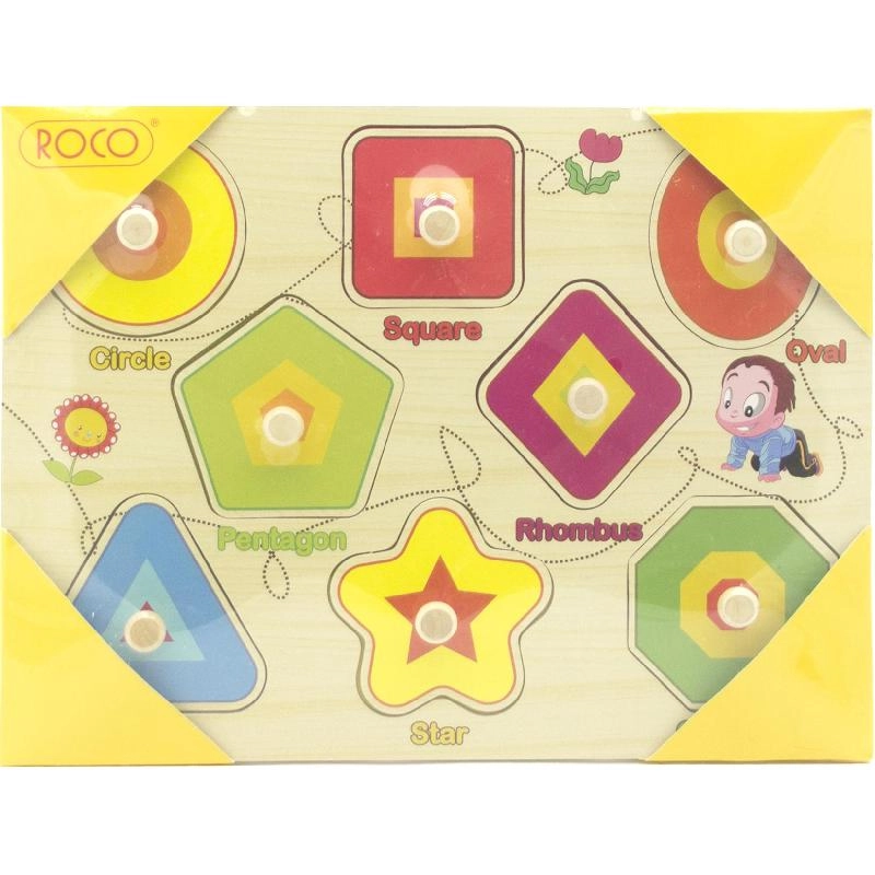 Roco Shape Peg Puzzle - 1 Year and Above