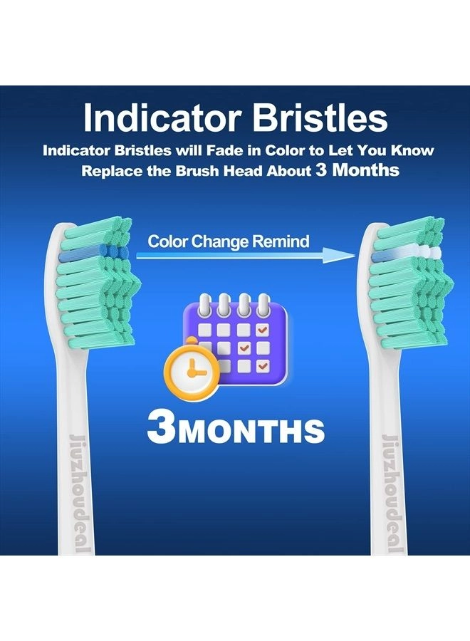 Toothbrush Replacement Heads - HX7022 6 Pack Blue