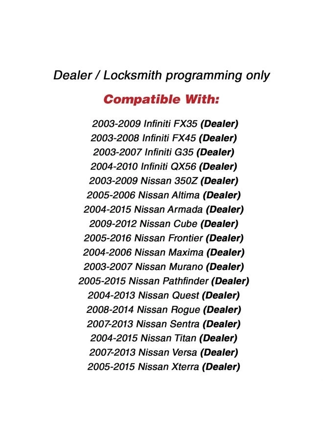 Keyless Entry Remote Fob - Uncut Pack of 2 Black