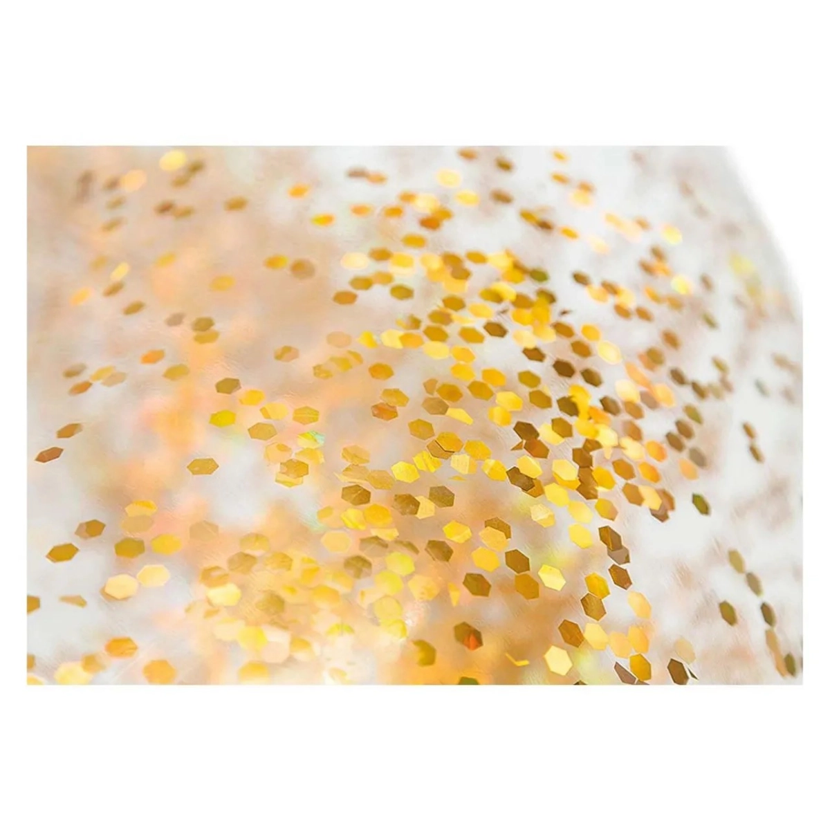 Transparent Glitter Tubes - Gold 20 x 22.86 x 6.35 cm