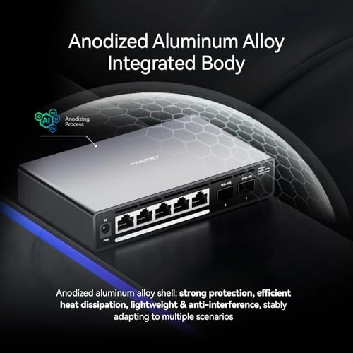 5*2.5G PoE RJ45 2*10G SFP+(Unmanaged) - 5-ports