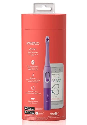 hum Smart Battery Toothbrush - Sonic Bluetooth Purple