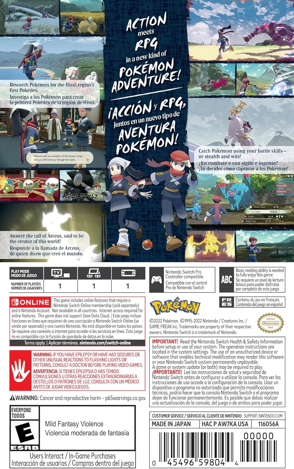 Pokémon Legends: Arceus - Nintendo Switch