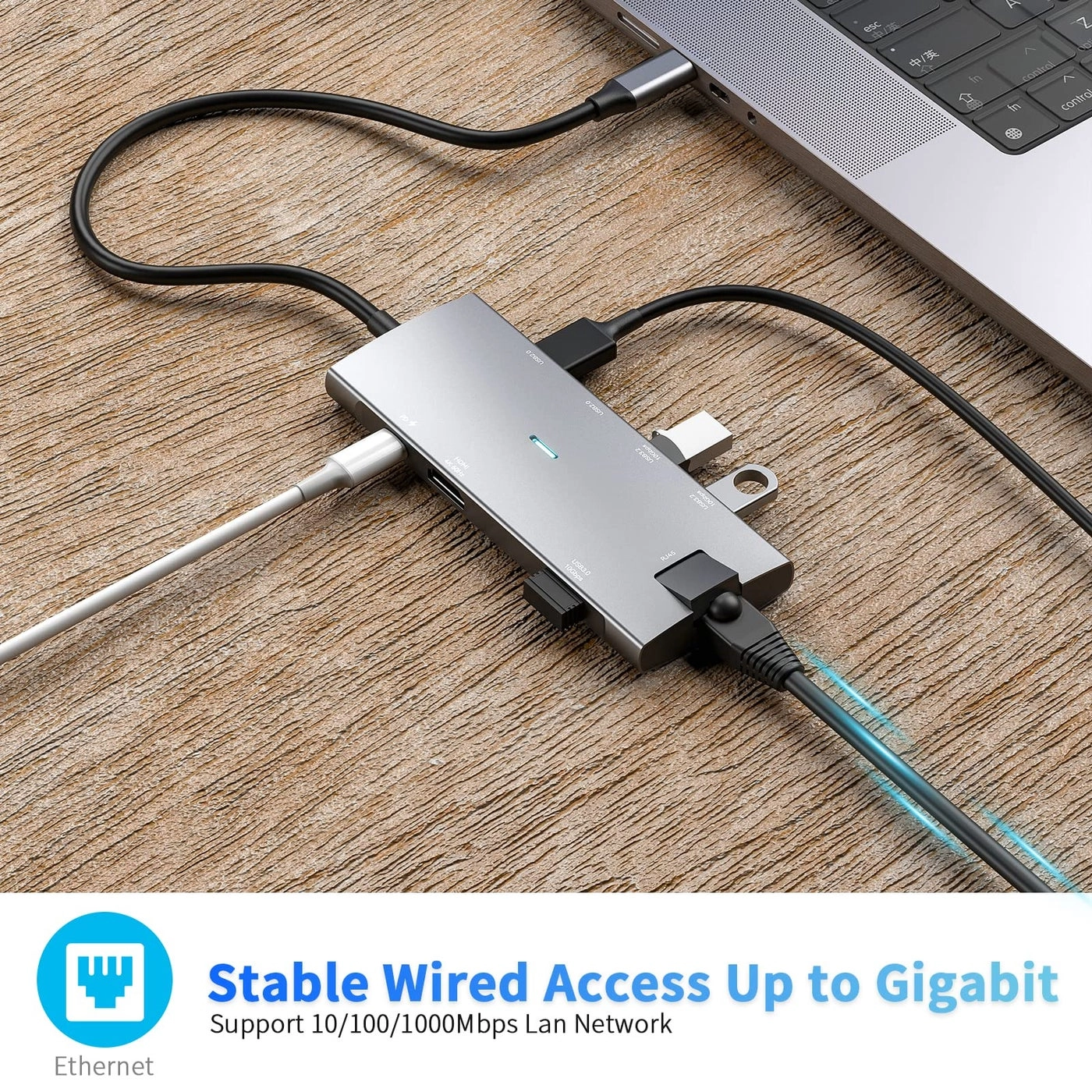 USB C Docking Station - MacBook Pro/Air iPad Pro M2 M1 Surface Pro XPS