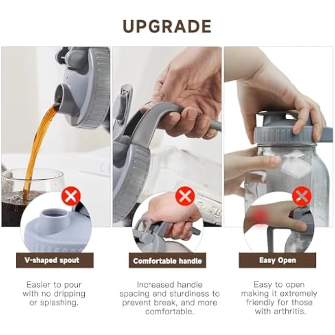 Cold Brew Pitcher - Stainless Steel Infuser WideMouth Pour Spout