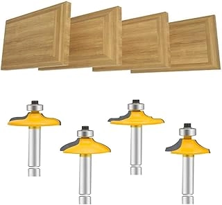 LEATBUY-TECH Router Bit Set - 1/4-Inch 4 PCS