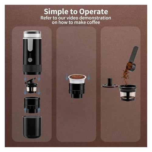Portable Coffee Maker - 100 Milliliters القهوة المطحونة