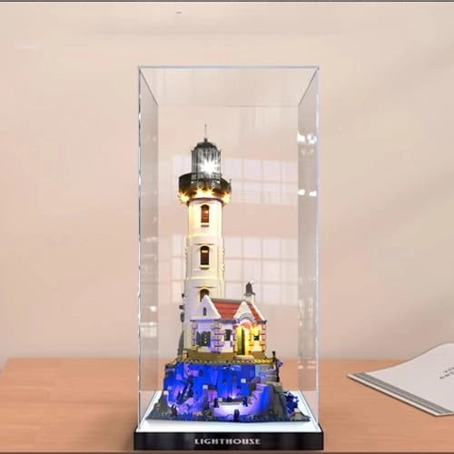 Acrylic Display Case for LEGO 21335 Motorized Lighthouse Model - 3mm thickness