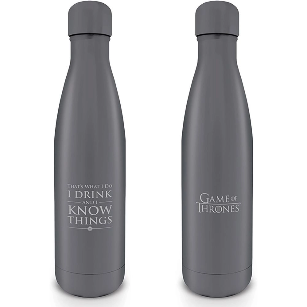 PYRAMID POSTERS Game of Thrones I Drink and I Know Things Insulated Bottle Vacuum Insulated 540 ml