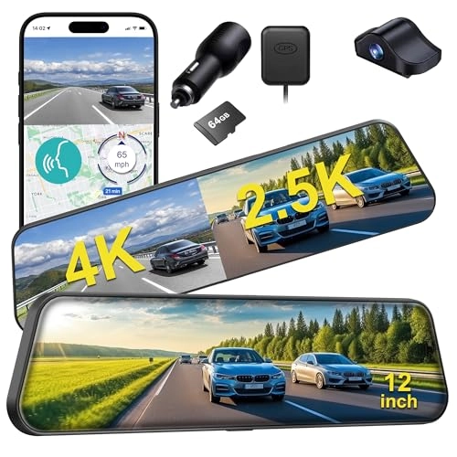 Rear View Mirror Camera - 4K+2.5K 30FPS