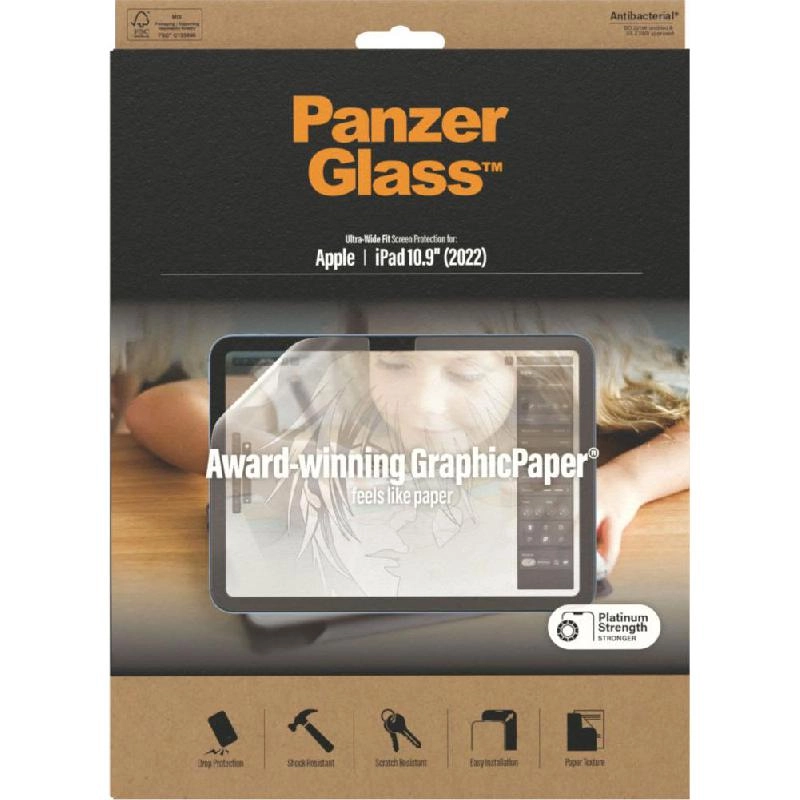PanzerGlass Ultra-Wide Screen Protector for iPad 10.9 (10th Gen)