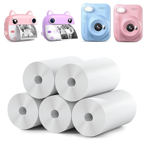 Instant Camera Refill Print Paper - 5 Rolls 56mm x 25mm