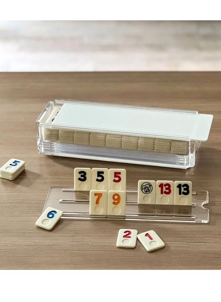 HY Toys Rummikub - 106 Tiles 4 Racks Red Lid
