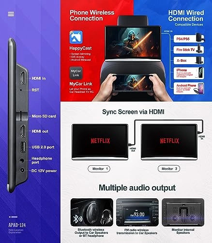 Headrest Monitor - 12.4 inch