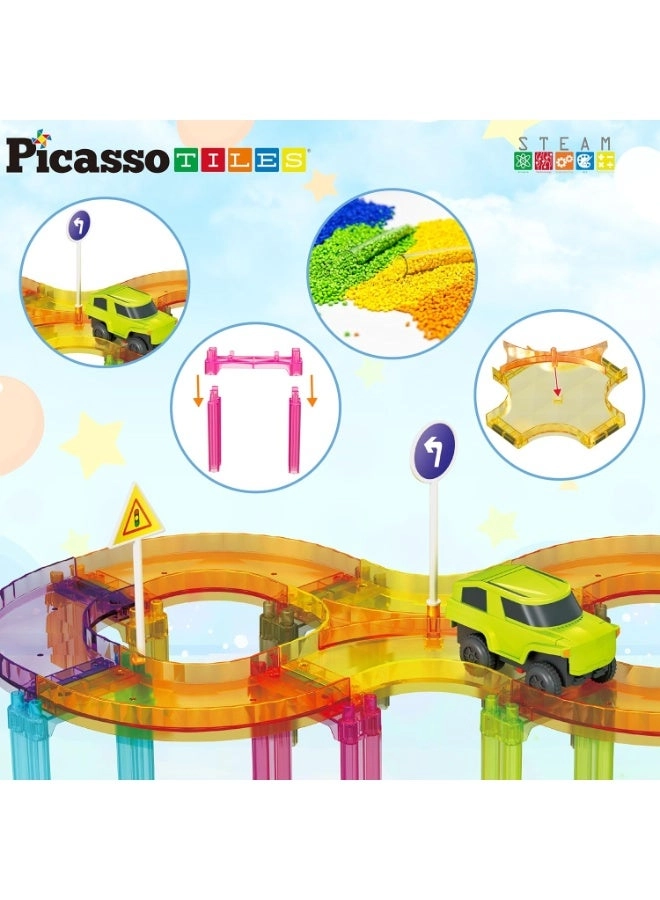 Magnetic Tiles Mini Diamond Race Track Set