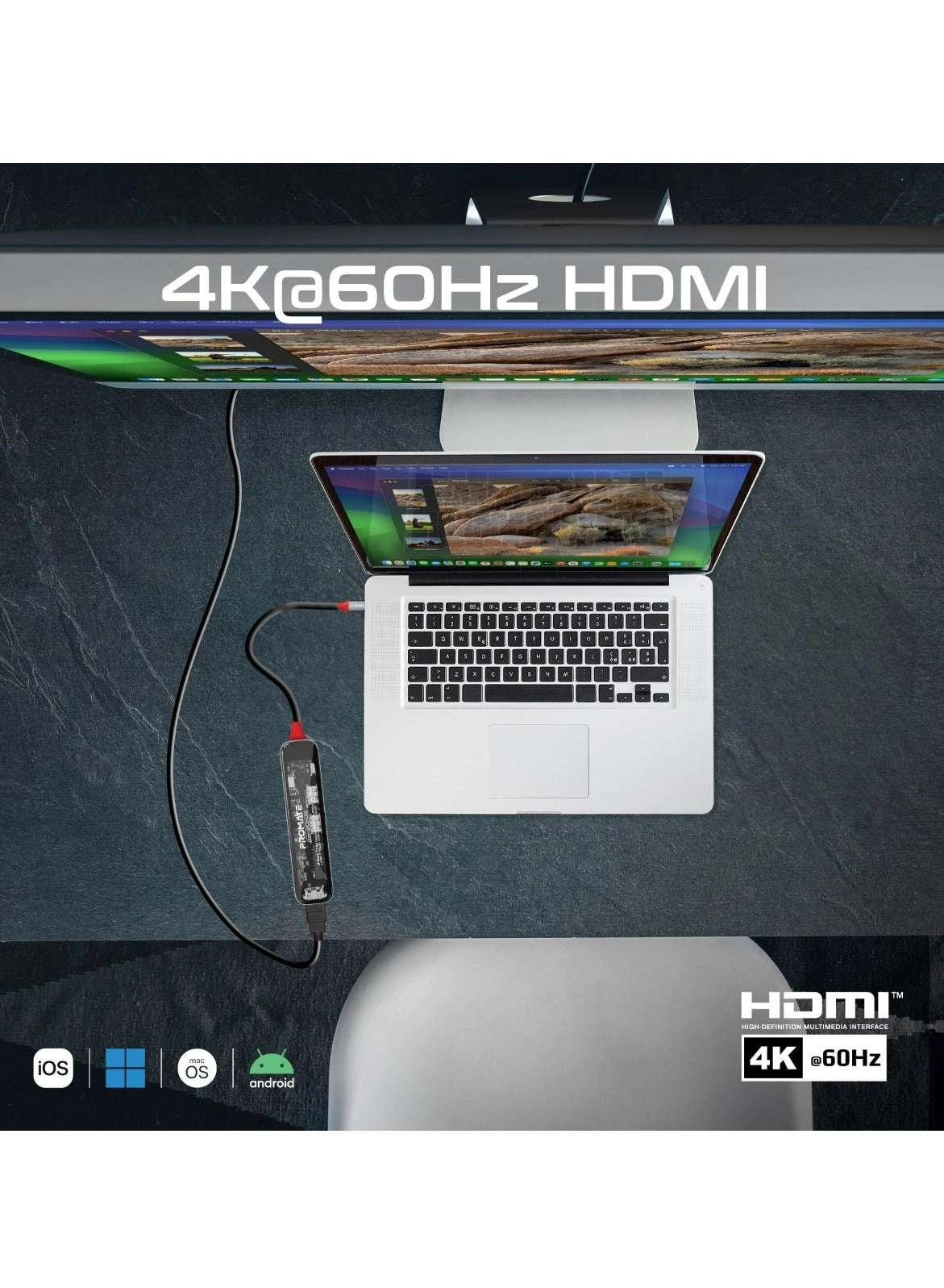 TransHub-Go - 9-in-1 USB Hub 100W USB-C Power Delivery