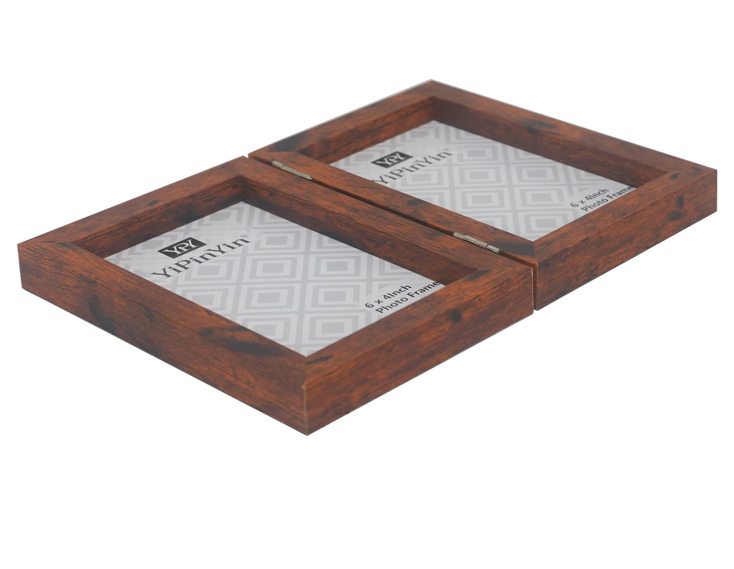 Hinged Double Photo Frame - 4x6'' 2