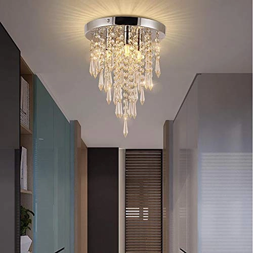 Round Crystal Ceiling Light